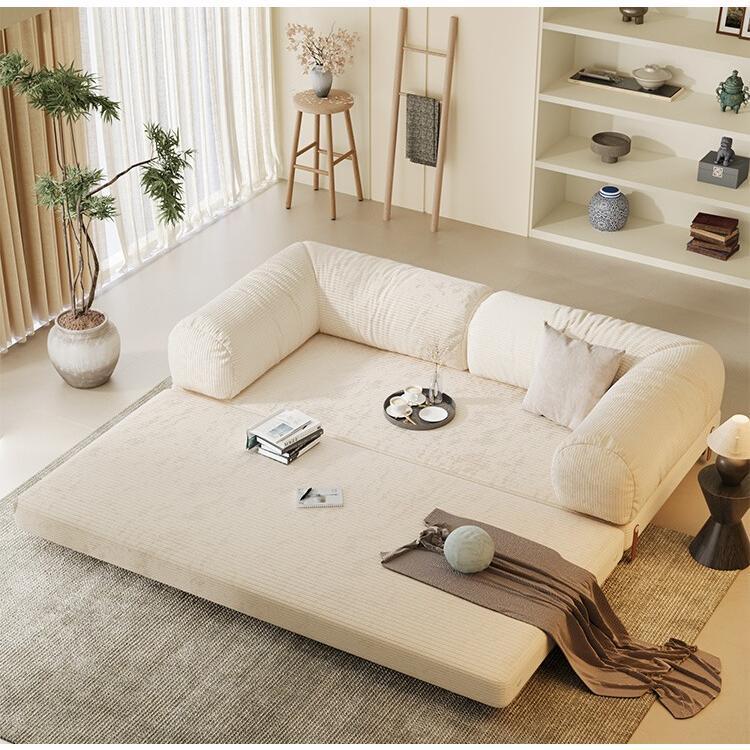 [PRE-ORDER] toast sofa bed, new small apartment multi-functional pull-out telescopic double beded foldable dual-bed